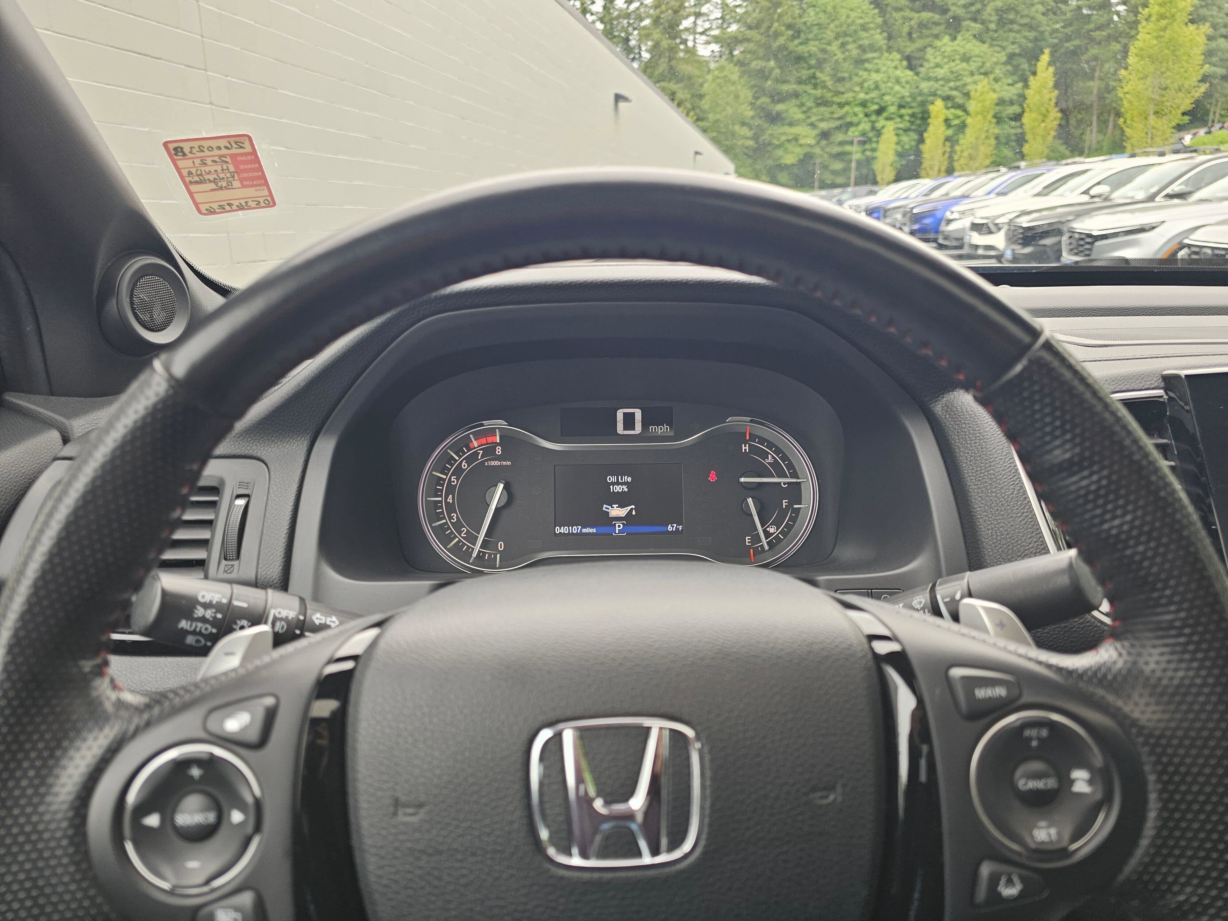 2021 Honda Ridgeline Black Edition