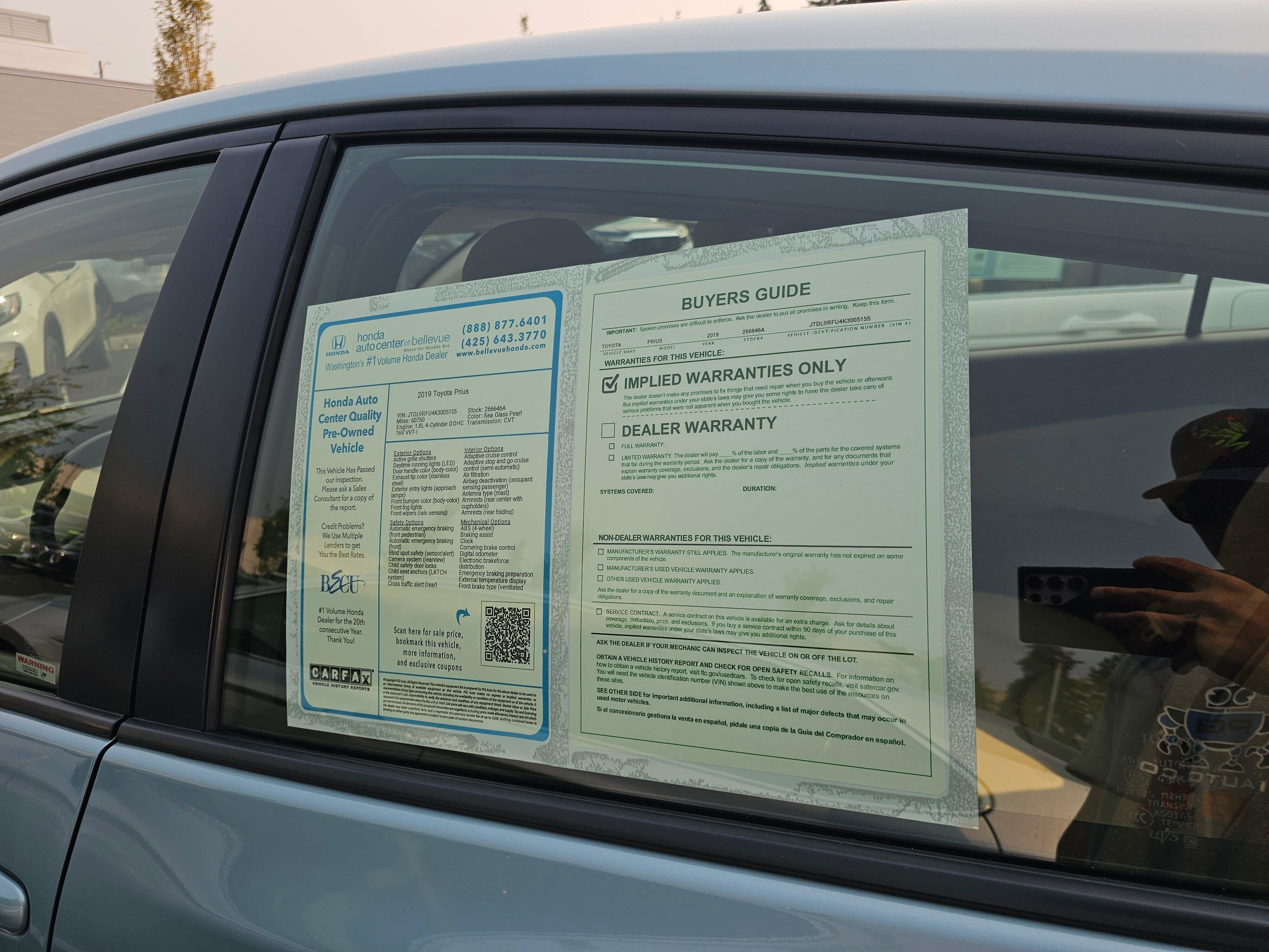 2019 Toyota Prius XLE