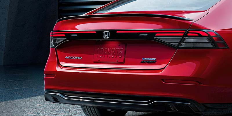 Red 2025 Honda Accord Hybrid Taillights