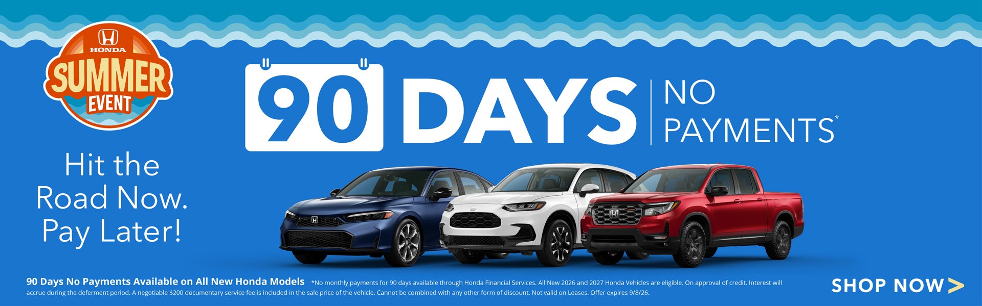 No Payments for 90 Days