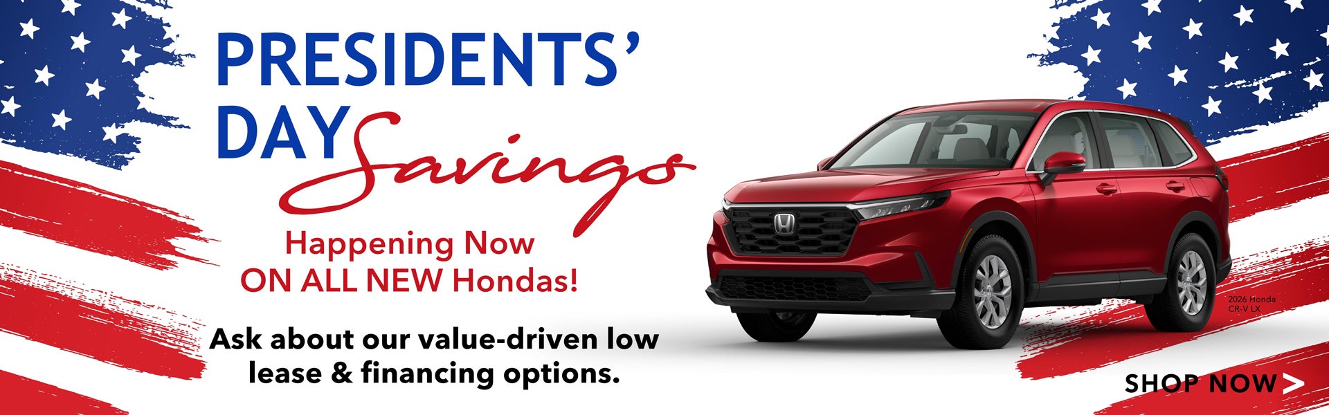 Presidents' Day Savings Happening Now on All New Hondas