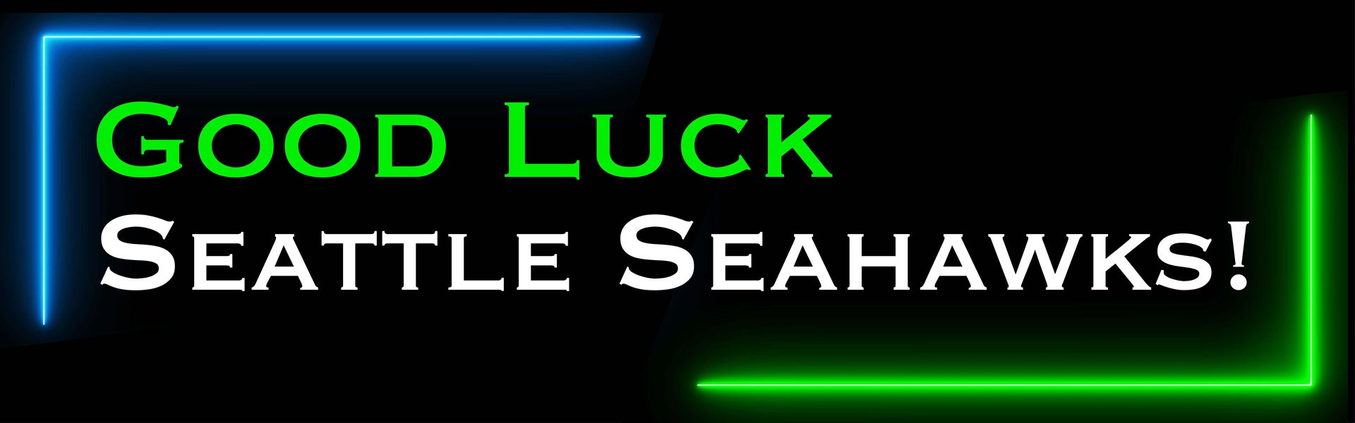 Good Luck Seattle Seahawks!