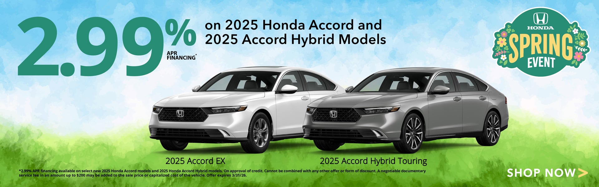 Low APR Financing on 2025 Honda Accord and Accord Hybrids