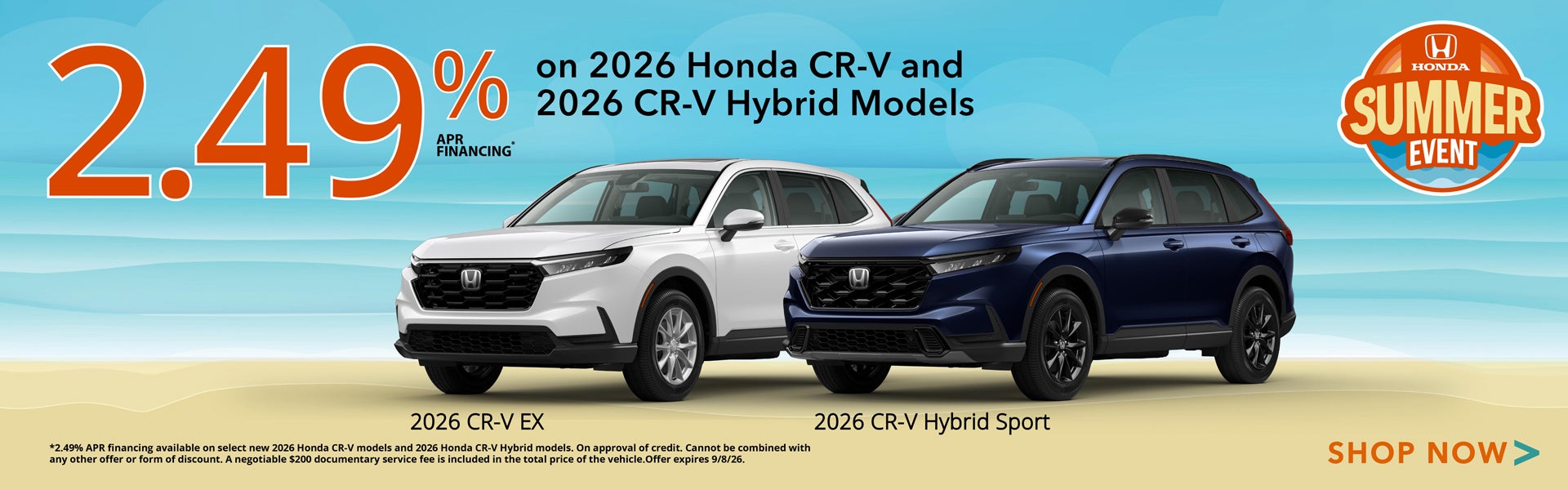 2026 Honda CR-V APR Offer
