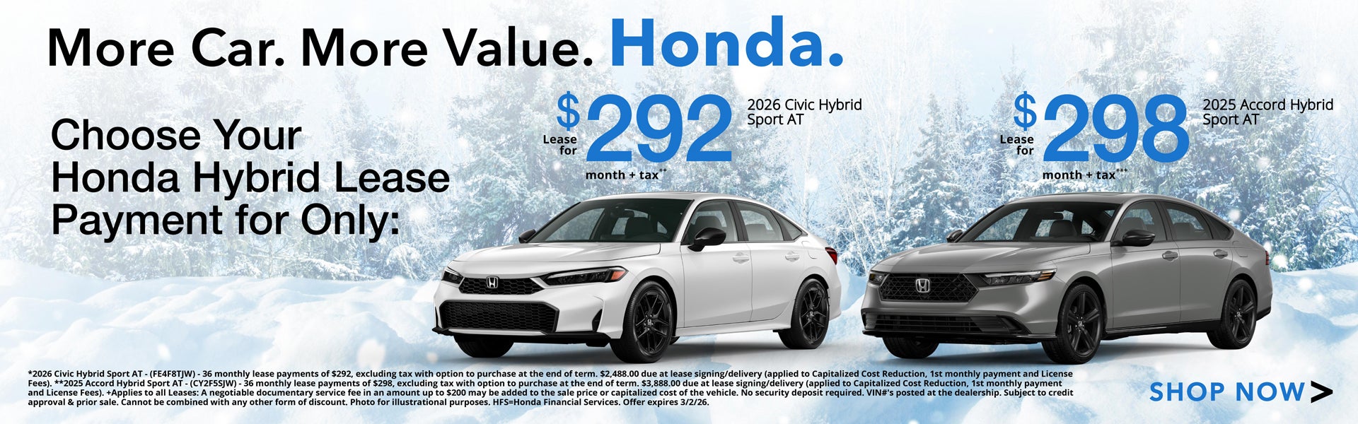 Low Honda Civic and Honda Accord Lease Payments