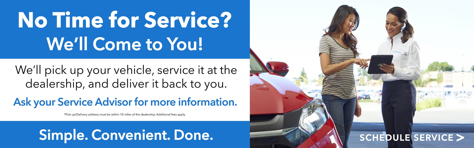 Schedule your service appointment today